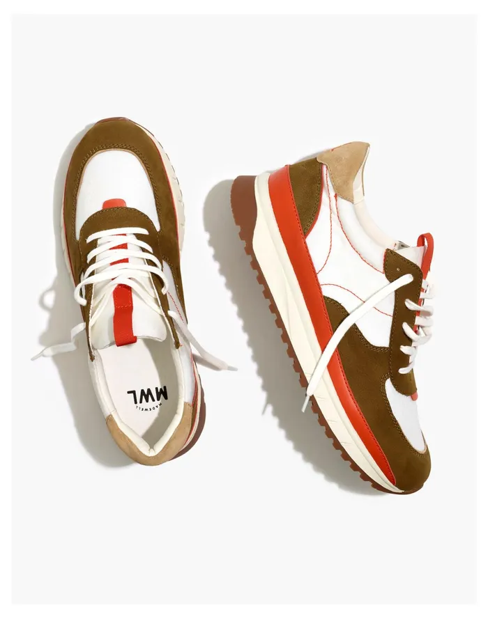 Men Kickoff Trainer Sneakers In Leather And Suede Weathered Olive Multi Madewell Sneakers Men Kickoff Trainer Sneakers In Leather And Suede Weathered Olive Multi Madewell Sneakers
