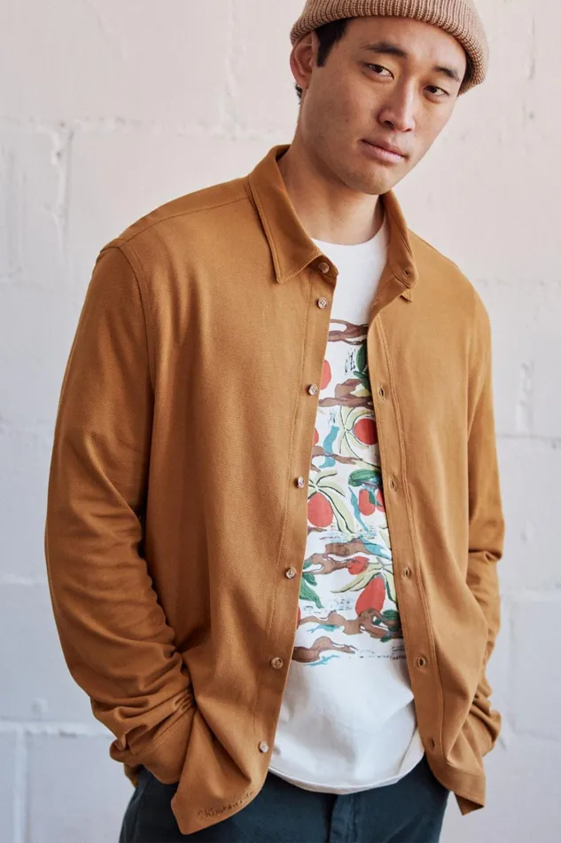 Men Kwale 8211 Gold TWOTHIRDS Shirts
