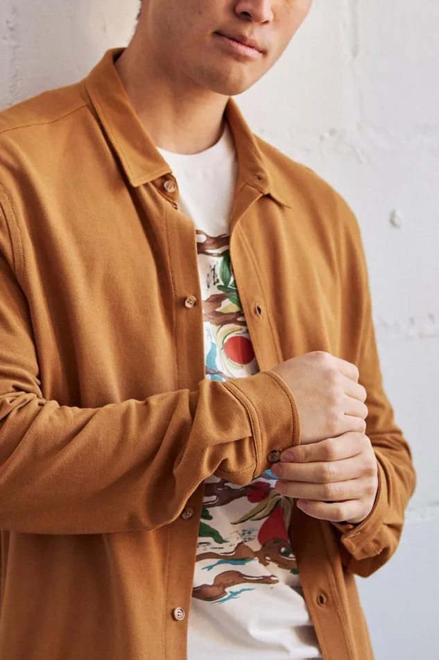 Men Kwale 8211 Gold TWOTHIRDS Shirts