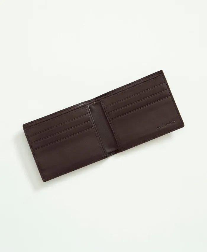 Men Lambskin Billfold Black Brooks Brothers Bags and Leather Goods