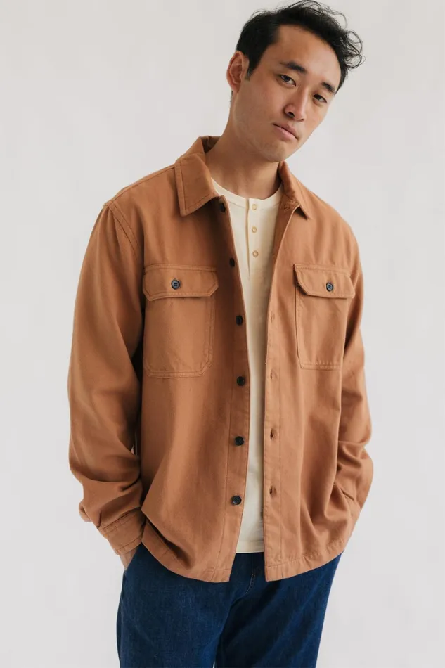 Men Lindhard 8211 Camel Toast TWOTHIRDS Shirts