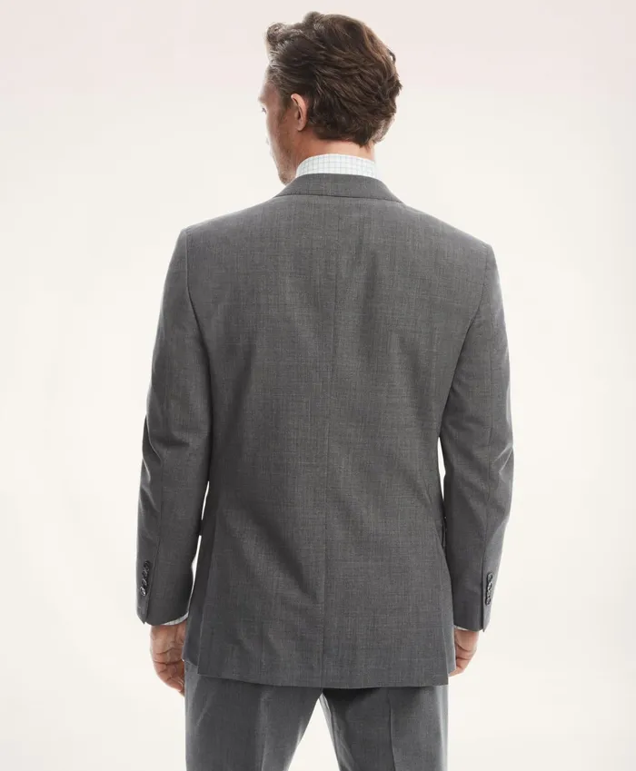 Men Madison Fit TwoButton 1818 Suit Grey Brooks Brothers Suits