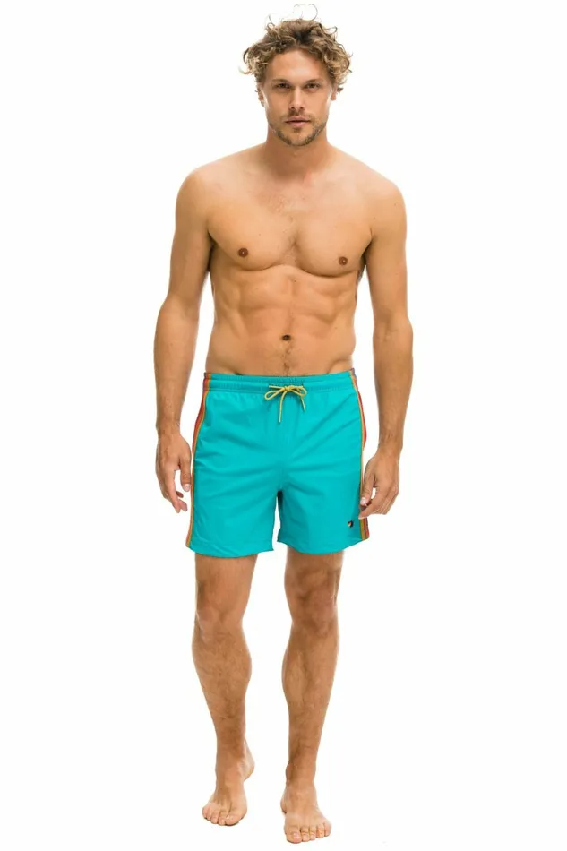 Men MEN039S 5 STRIPE FLEX SHORTS 8211 JADE Aviator Nation Shorts Men MEN039S 5 STRIPE FLEX SHORTS 8211 JADE Aviator Nation Shorts
