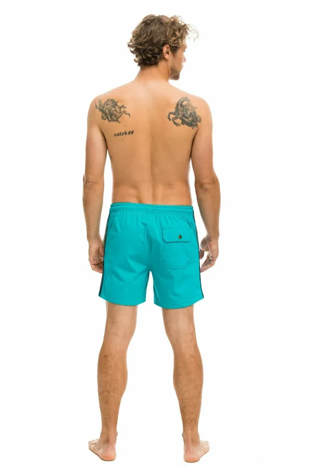 Men MEN039S 5 STRIPE FLEX SHORTS 8211 JADE Aviator Nation Shorts Men MEN039S 5 STRIPE FLEX SHORTS 8211 JADE Aviator Nation Shorts