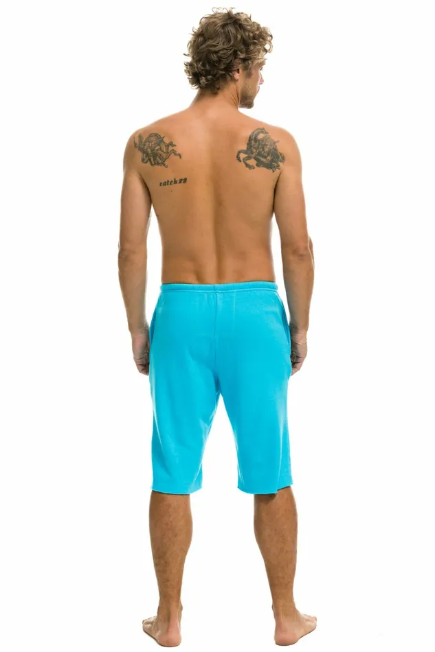 Men MEN039S AVIATOR NATION ASPEN SWEATSHORTS 8211 NEON BLUE Aviator Nation Shorts Men MEN039S AVIATOR NATION ASPEN SWEATSHORTS 8211 NEON BLUE Aviator Nation Shorts
