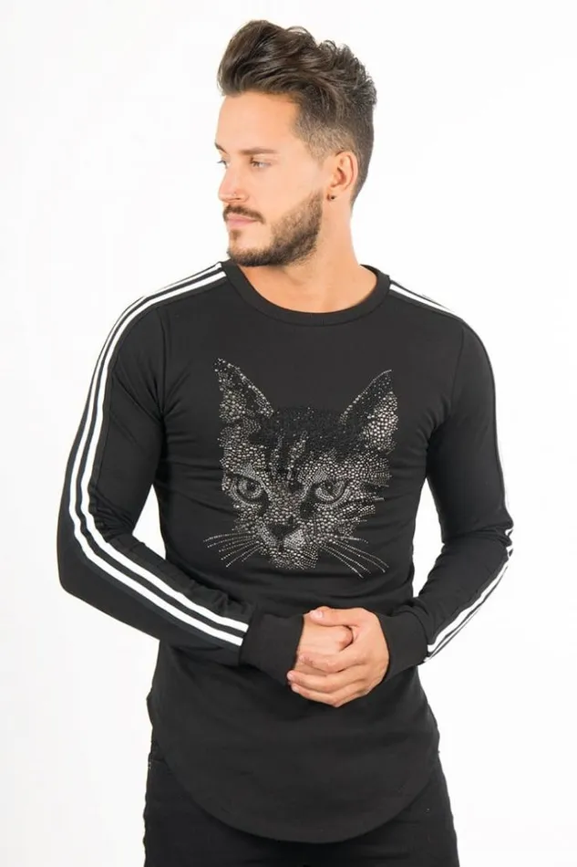 Men Men039s Sweatshirt John H Black Brentiny Paris Sweatshirts and Pullovers