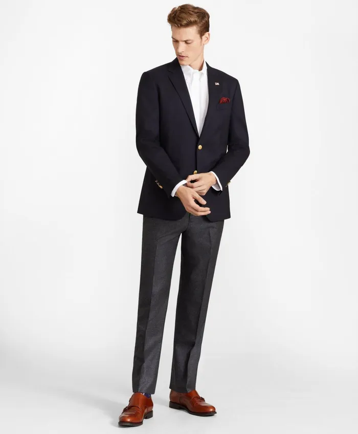 Men Milano SlimFit TwoButton 1818 Blazer Navy Brooks Brothers Sport Coats and Blazers Men Milano SlimFit TwoButton 1818 Blazer Navy Brooks Brothers Sport Coats and Blazers