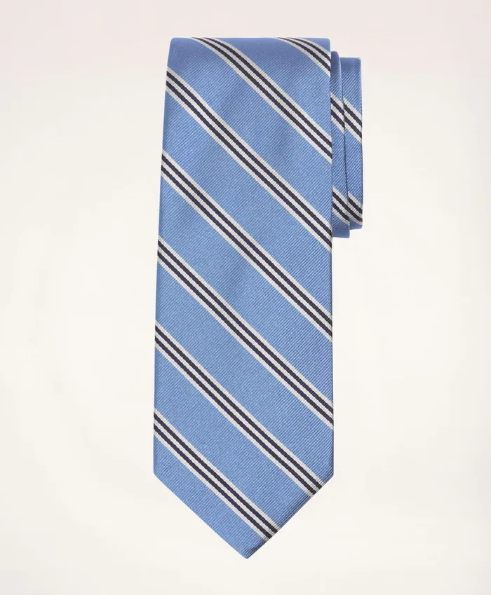 Men Mini Bb1 Rep Tie Light Blue Brooks Brothers Ties and Pocket Squares