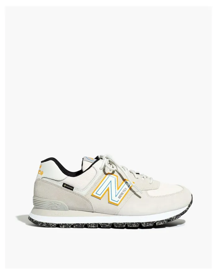 Men New Balance GORE TEX Suede 574 Sneakers In Neutral Grey Madewell Sneakers