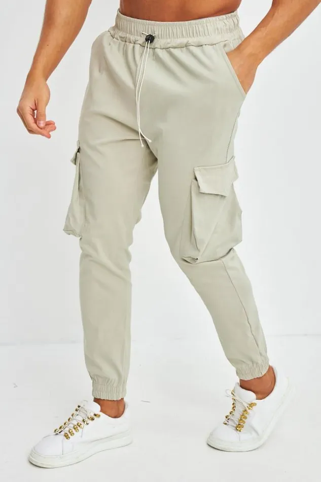 Men Pantalon Cargo Beige Beige Brentiny Paris Pants