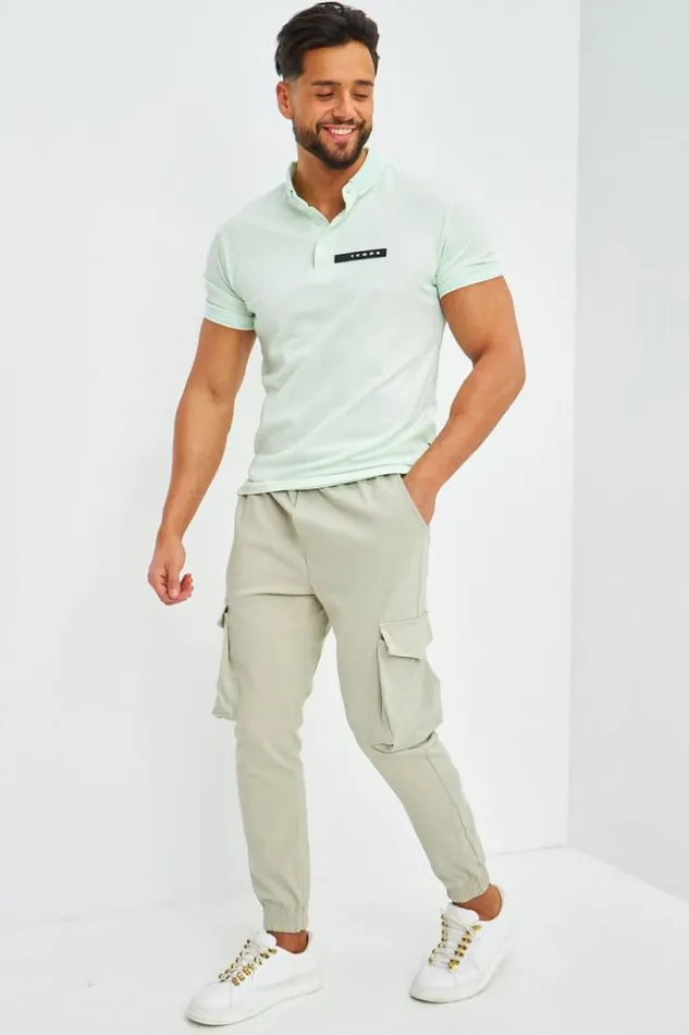 Men Pantalon Cargo Beige Beige Brentiny Paris Pants