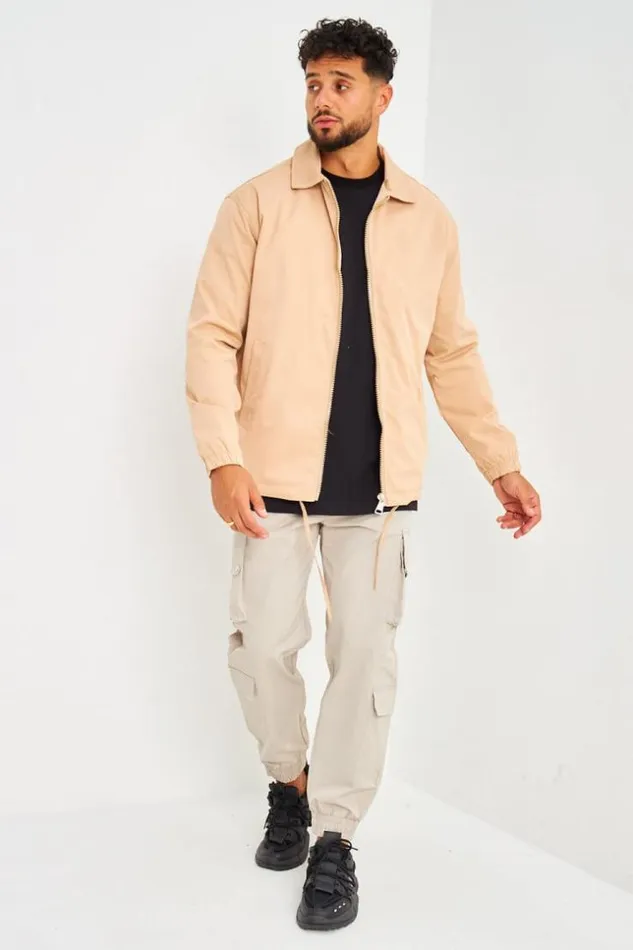 Men Pantalon De Jogging Beige Fonc Double Poches Cargo Beige Brentiny Paris Pants Men Pantalon De Jogging Beige Fonc Double Poches Cargo Beige Brentiny Paris Pants