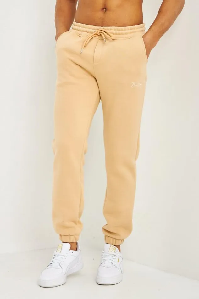 Men Pantalon De Jogging Beige Fonc Inscription Brentiny Darkbeige Brentiny Paris Jogging Bottoms