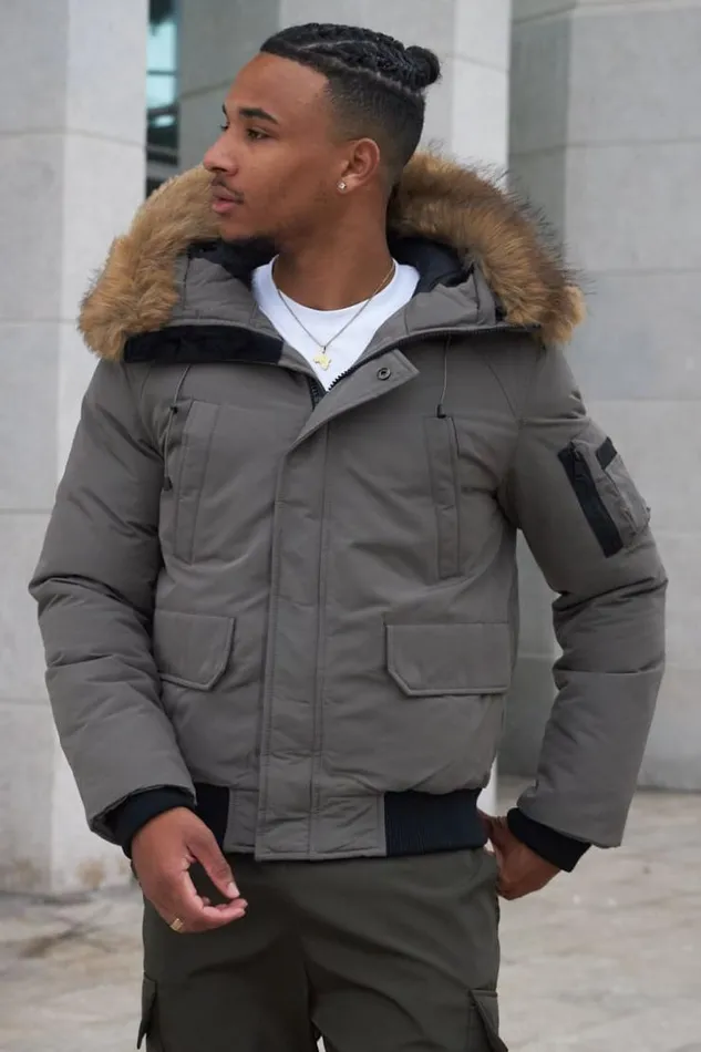 Men Parka BiMatire Olive Capuche En Fourrure Green Brentiny Paris Parkas And Down Jackets Men Parka BiMatire Olive Capuche En Fourrure Green Brentiny Paris Parkas And Down Jackets