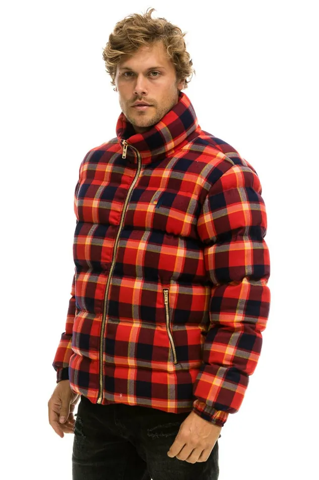 Men PLAID TRAVELER JACKET 8211 RUGBY PLAID Aviator Nation Outerwear Men PLAID TRAVELER JACKET 8211 RUGBY PLAID Aviator Nation Outerwear