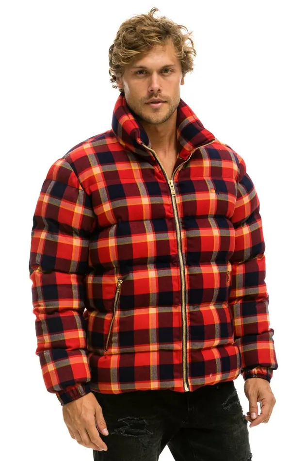 Men PLAID TRAVELER JACKET 8211 RUGBY PLAID Aviator Nation Outerwear Men PLAID TRAVELER JACKET 8211 RUGBY PLAID Aviator Nation Outerwear