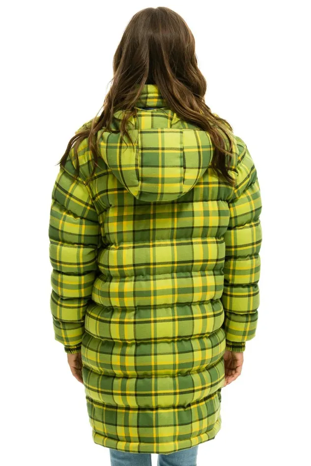 Men PLAID UNISEX LONG TREKKER JACKET 8211 AVOCADO PLAID Aviator Nation Outerwear Men PLAID UNISEX LONG TREKKER JACKET 8211 AVOCADO PLAID Aviator Nation Outerwear