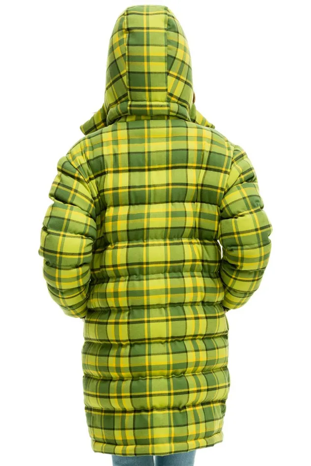 Men PLAID UNISEX LONG TREKKER JACKET 8211 AVOCADO PLAID Aviator Nation Outerwear Men PLAID UNISEX LONG TREKKER JACKET 8211 AVOCADO PLAID Aviator Nation Outerwear