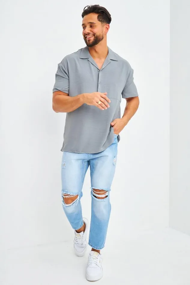 Men Polo Gris Fluide Grey Brentiny Paris Polo Shirts