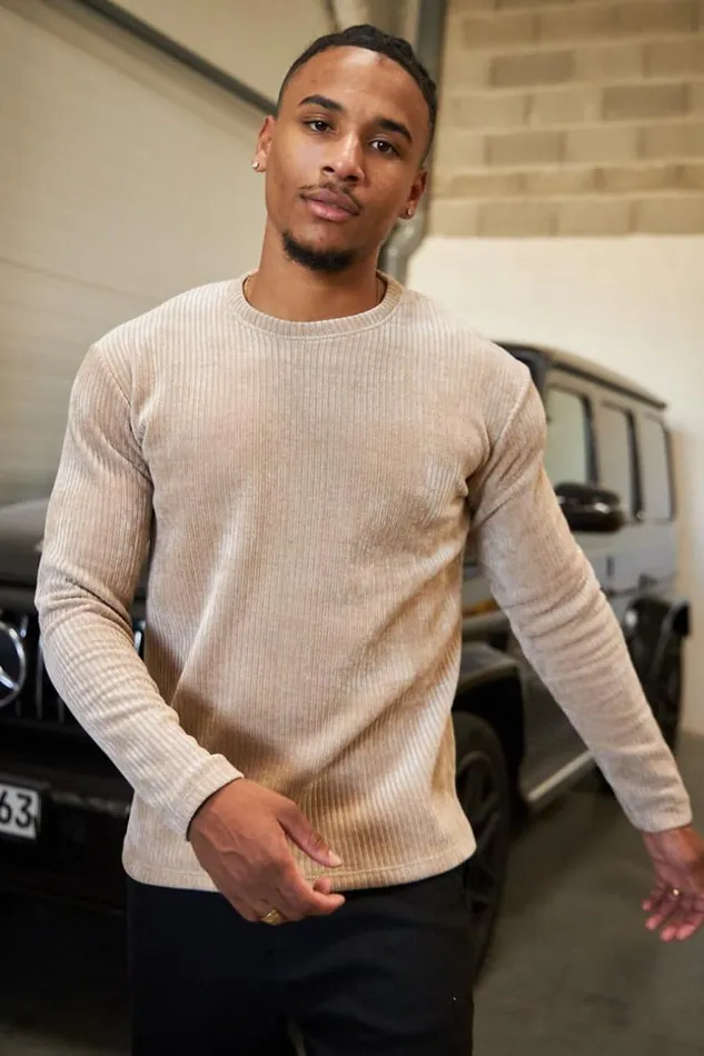 Men Pull Beige Col Rond En Velours Ctel Beige Brentiny Paris Sweatshirts and Pullovers Men Pull Beige Col Rond En Velours Ctel Beige Brentiny Paris Sweatshirts and Pullovers