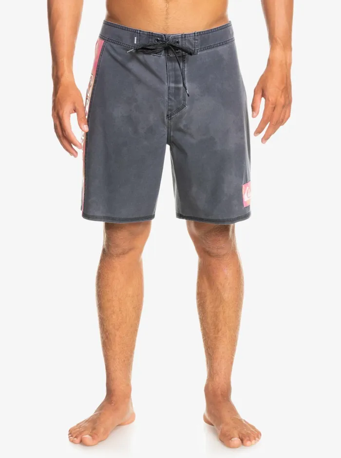 Men Quiksilver Boardshorts SurfSilk Acid Wash 18034 Boardshorts Black Men Quiksilver Boardshorts SurfSilk Acid Wash 18034 Boardshorts Black