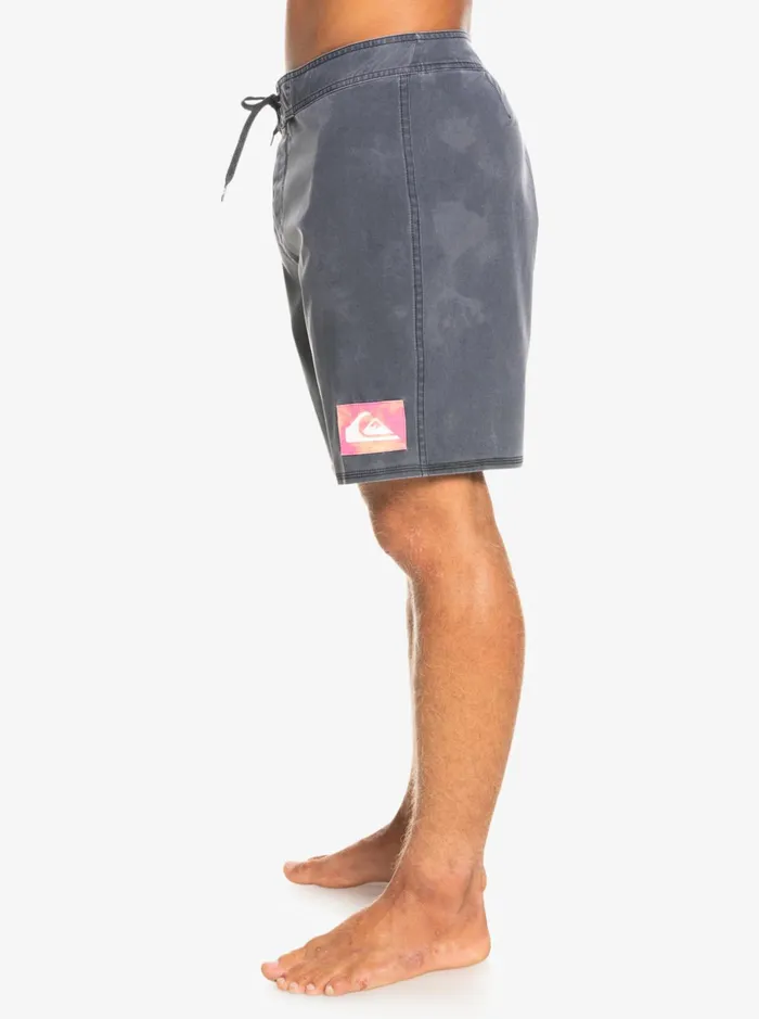 Men Quiksilver Boardshorts SurfSilk Acid Wash 18034 Boardshorts Black Men Quiksilver Boardshorts SurfSilk Acid Wash 18034 Boardshorts Black