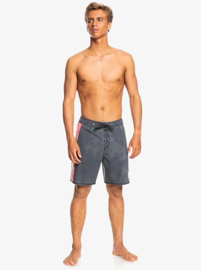 Men Quiksilver Boardshorts SurfSilk Acid Wash 18034 Boardshorts Black Men Quiksilver Boardshorts SurfSilk Acid Wash 18034 Boardshorts Black