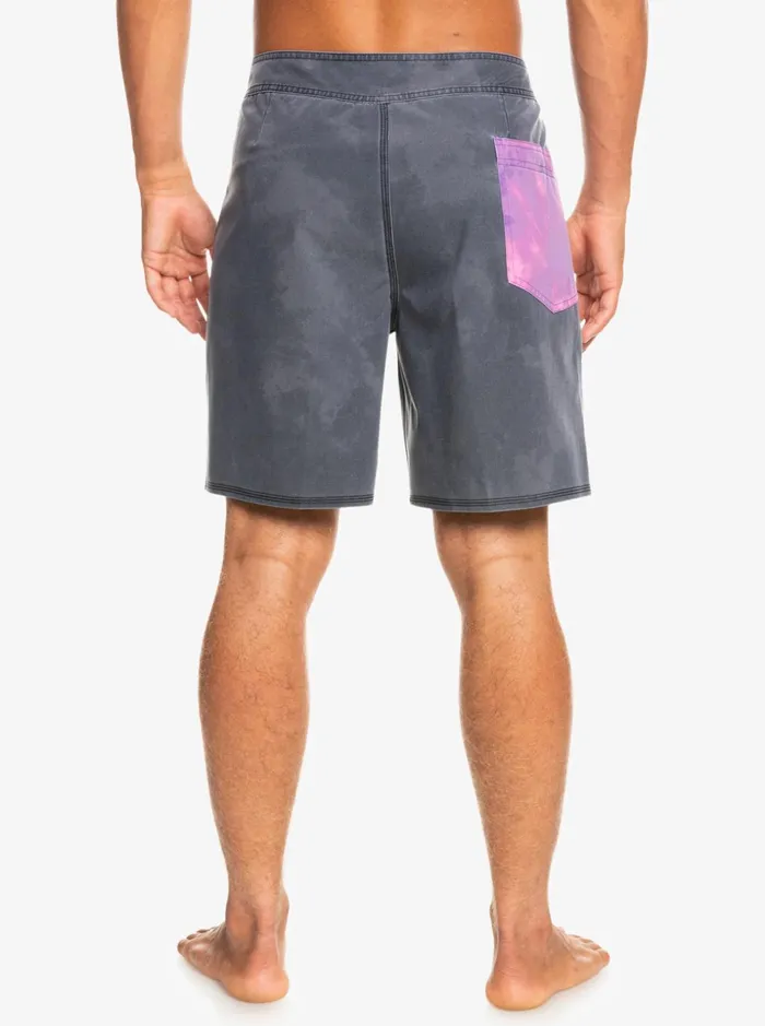 Men Quiksilver Boardshorts SurfSilk Acid Wash 18034 Boardshorts Black Men Quiksilver Boardshorts SurfSilk Acid Wash 18034 Boardshorts Black