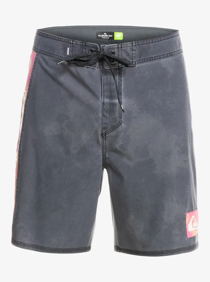 Men Quiksilver Boardshorts SurfSilk Acid Wash 18034 Boardshorts Black Men Quiksilver Boardshorts SurfSilk Acid Wash 18034 Boardshorts Black