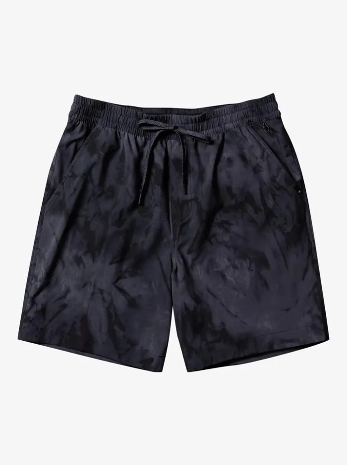 Men Quiksilver Boardshorts Taxer Print 18034 Amphibian Boardshorts Black