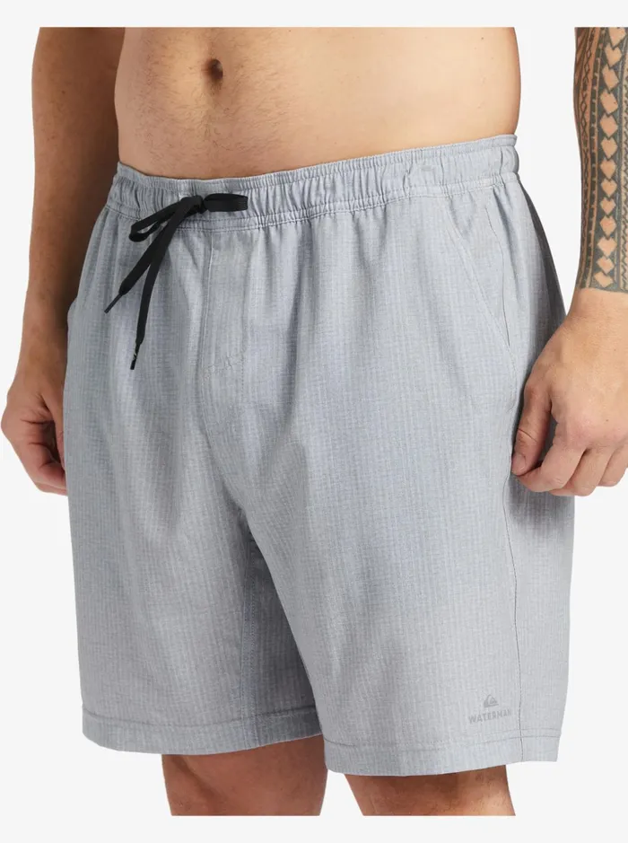 Men Quiksilver Boardshorts Waterman After Surf Stretch 20034 Amphibian Boardshorts Light Grey Heather Men Quiksilver Boardshorts Waterman After Surf Stretch 20034 Amphibian Boardshorts Light Grey Heather