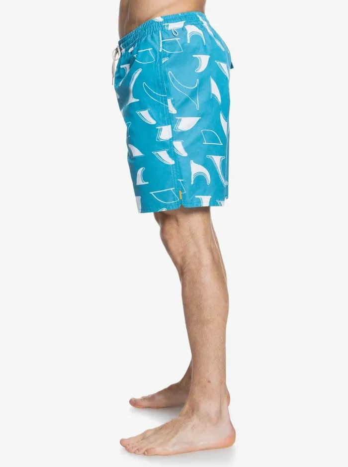 Men Quiksilver Boardshorts Waterman The Deck 18034 Volleys Deck Print Blue Danube Men Quiksilver Boardshorts Waterman The Deck 18034 Volleys Deck Print Blue Danube