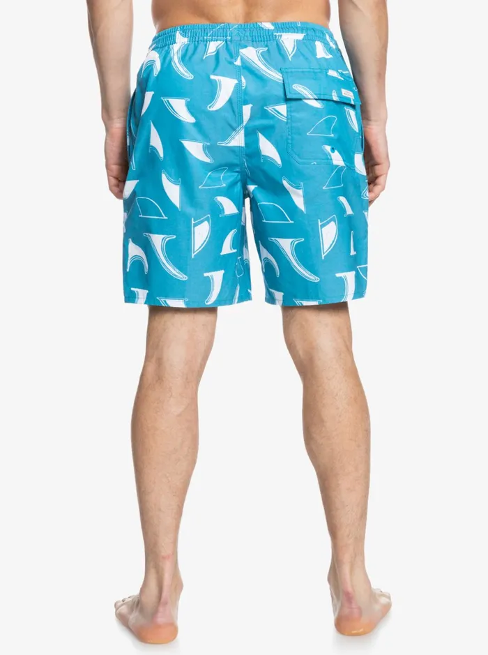 Men Quiksilver Boardshorts Waterman The Deck 18034 Volleys Deck Print Blue Danube Men Quiksilver Boardshorts Waterman The Deck 18034 Volleys Deck Print Blue Danube