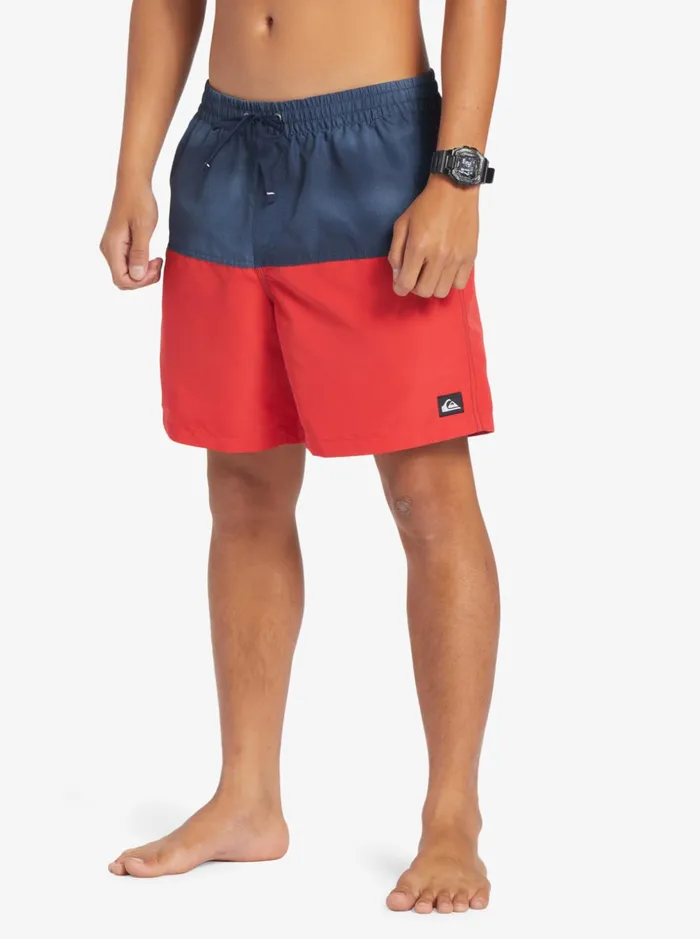 Men Quiksilver Elastic Waist Butt Logo 17034 Volleys Navy Blazer Men Quiksilver Elastic Waist Butt Logo 17034 Volleys Navy Blazer