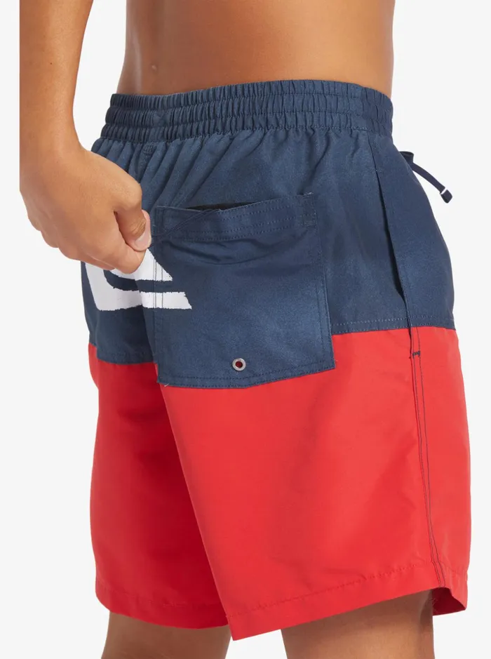 Men Quiksilver Elastic Waist Butt Logo 17034 Volleys Navy Blazer Men Quiksilver Elastic Waist Butt Logo 17034 Volleys Navy Blazer