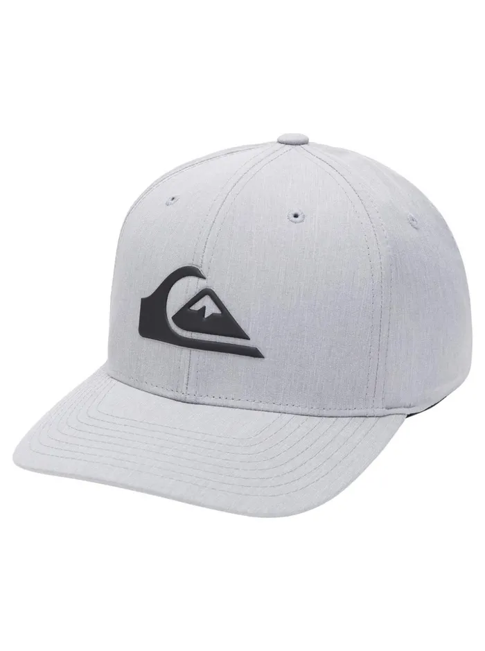 Men Quiksilver Hats Amped Up Flexifit Hat Sleet Heather Men Quiksilver Hats Amped Up Flexifit Hat Sleet Heather
