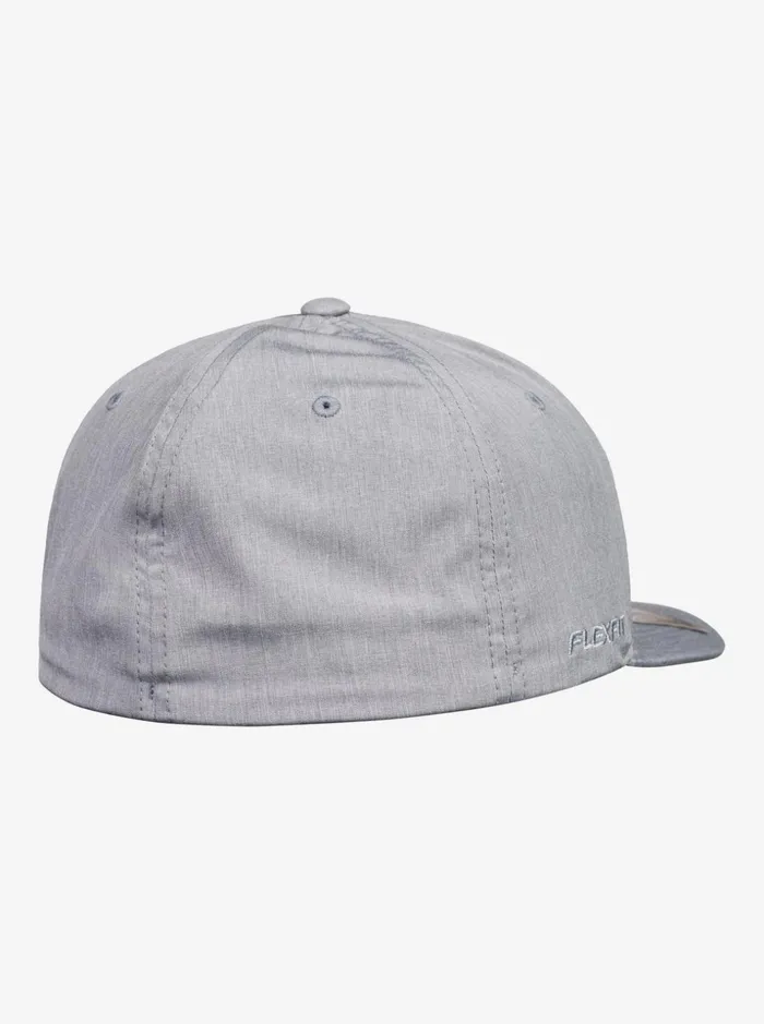 Men Quiksilver Hats Amped Up Flexifit Hat Sleet Heather Men Quiksilver Hats Amped Up Flexifit Hat Sleet Heather