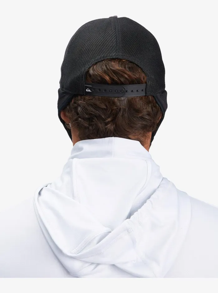 Men Quiksilver Hats Boardmaster Surf Trucker Hat Sleet Men Quiksilver Hats Boardmaster Surf Trucker Hat Sleet