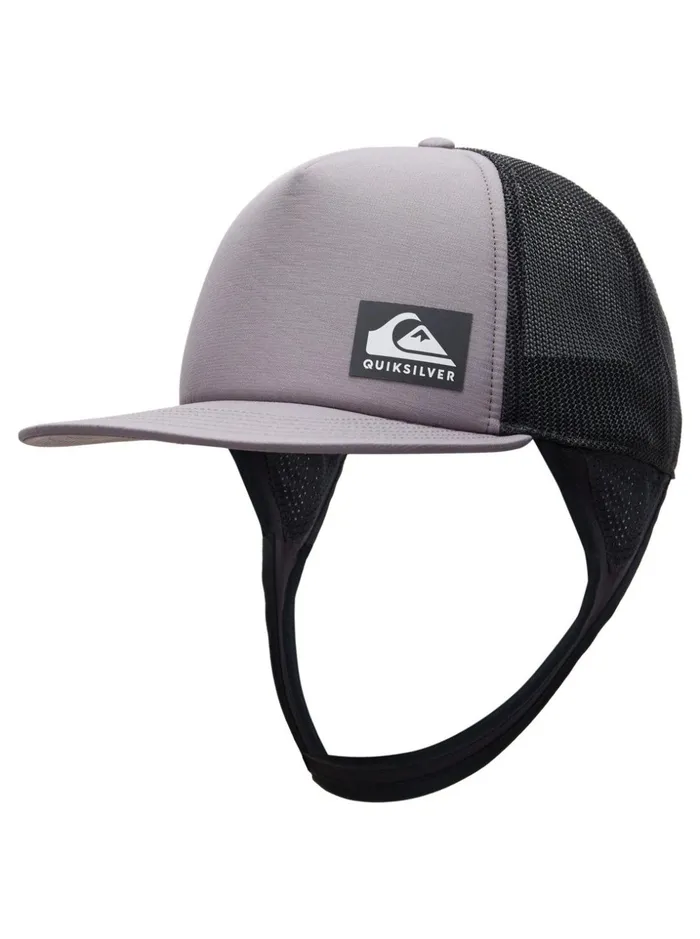 Men Quiksilver Hats Boardmaster Surf Trucker Hat Sleet Men Quiksilver Hats Boardmaster Surf Trucker Hat Sleet