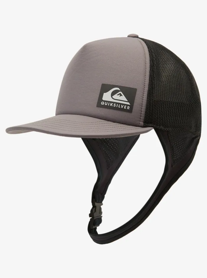 Men Quiksilver Hats Boardmaster Surf Trucker Hat Sleet Men Quiksilver Hats Boardmaster Surf Trucker Hat Sleet