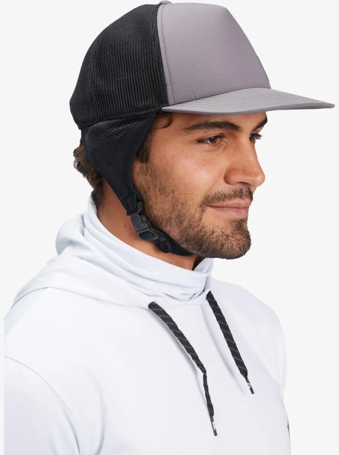 Men Quiksilver Hats Boardmaster Surf Trucker Hat Sleet Men Quiksilver Hats Boardmaster Surf Trucker Hat Sleet