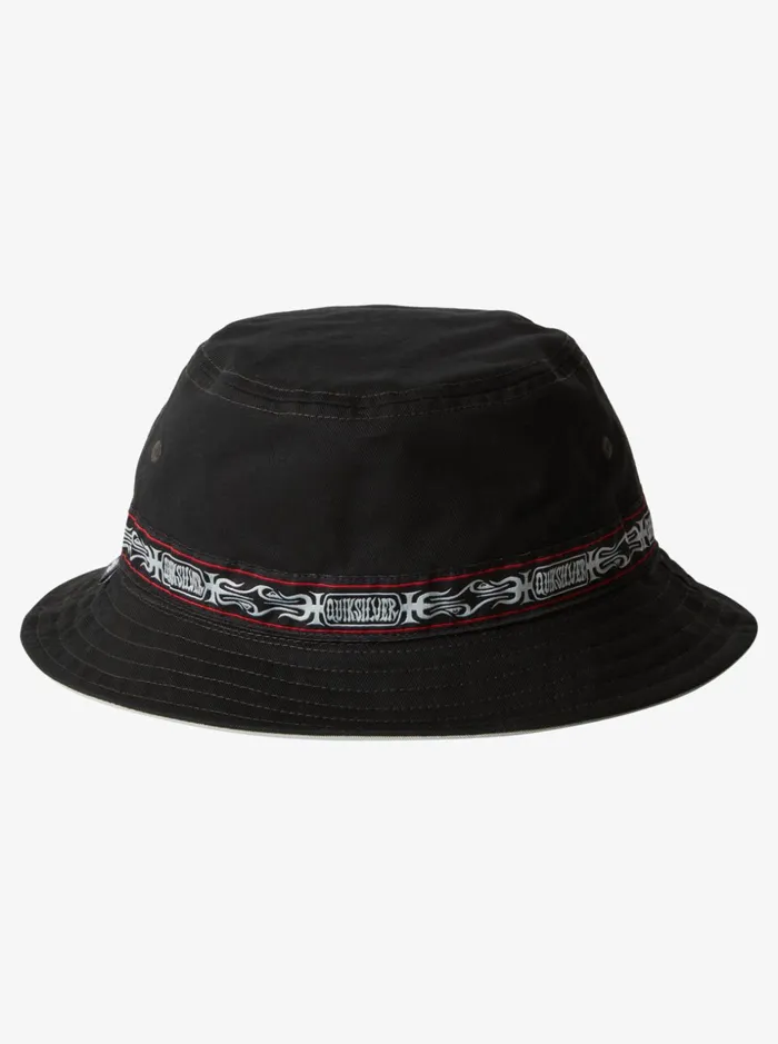 Men Quiksilver Hats Fortune Reversible Bucket Hat Black Men Quiksilver Hats Fortune Reversible Bucket Hat Black