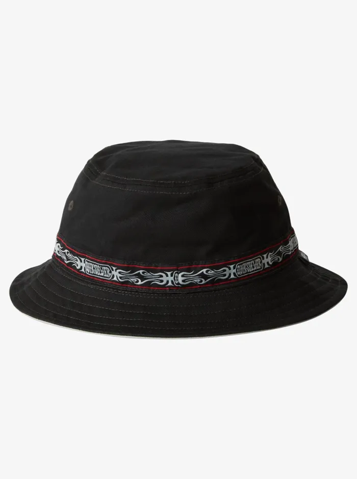 Men Quiksilver Hats Fortune Reversible Bucket Hat Black Men Quiksilver Hats Fortune Reversible Bucket Hat Black