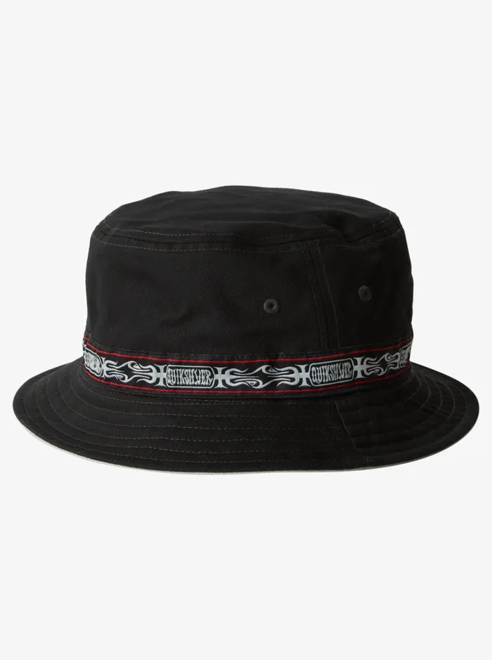 Men Quiksilver Hats Fortune Reversible Bucket Hat Black Men Quiksilver Hats Fortune Reversible Bucket Hat Black