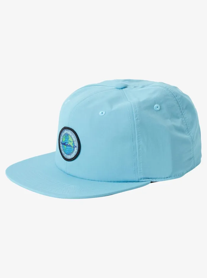 Men Quiksilver Hats Hydro Smart Snapback Hat Delphinium Blue