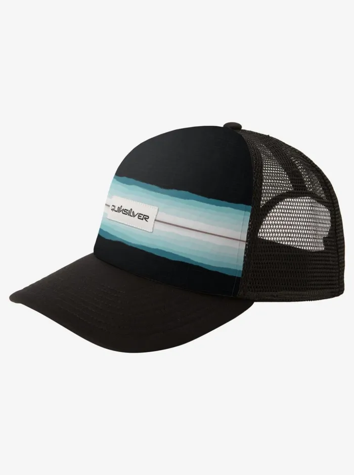 Men Quiksilver Hats Pidgeon Chicken Trucker Hat Blackblue