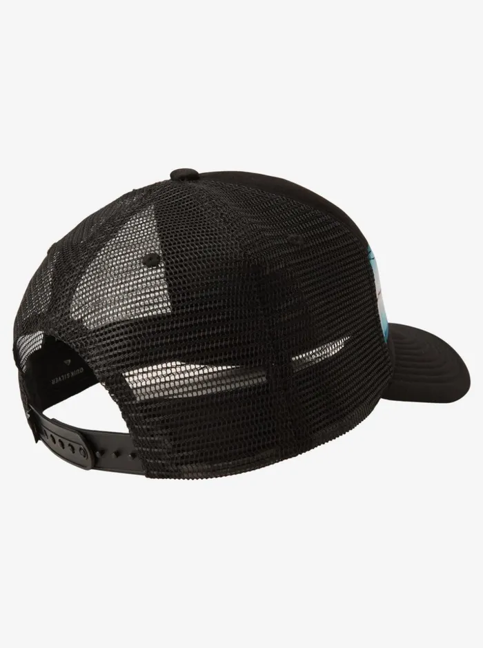 Men Quiksilver Hats Pidgeon Chicken Trucker Hat Blackblue Men Quiksilver Hats Pidgeon Chicken Trucker Hat Blackblue