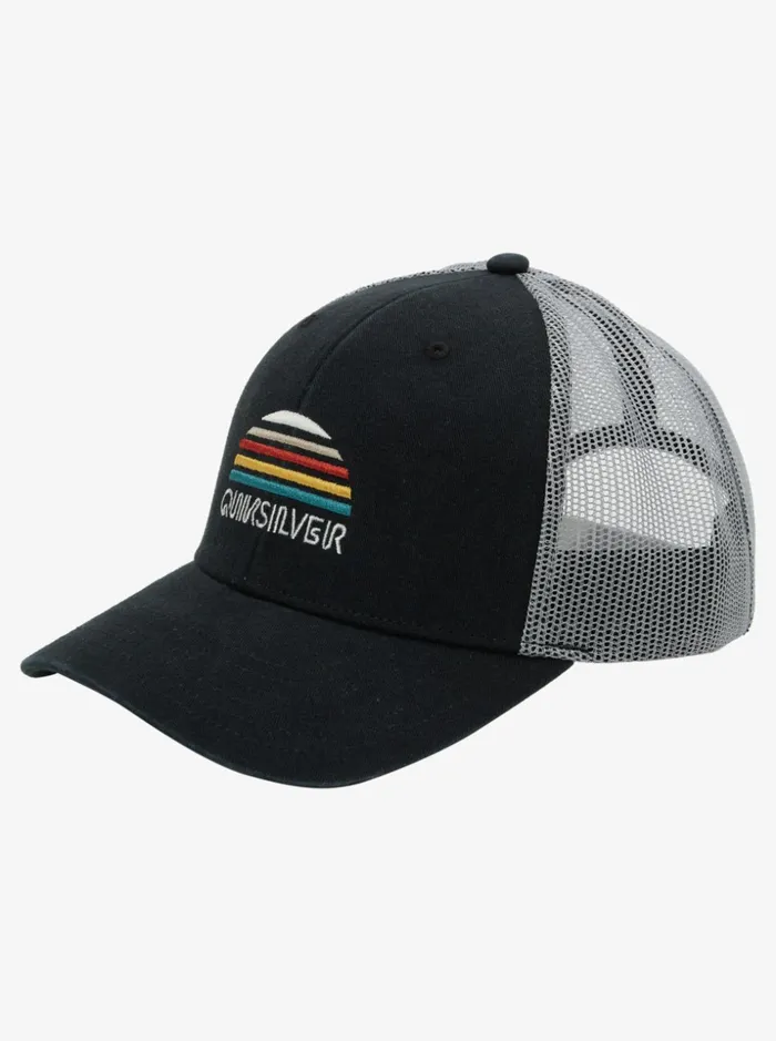 Men Quiksilver Hats Stringer Trucker Hat Black