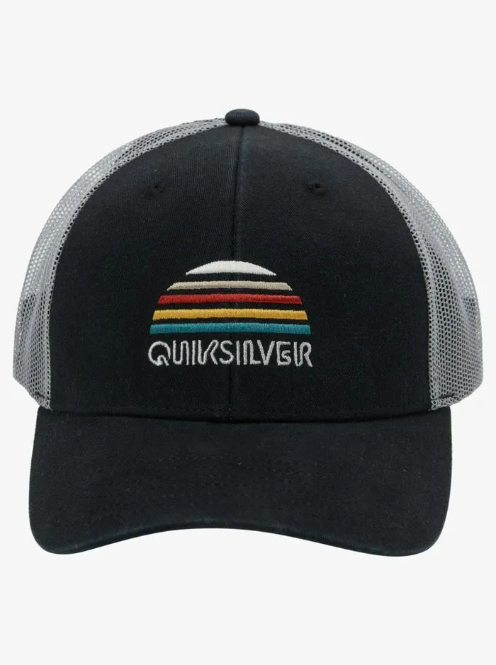 Men Quiksilver Hats Stringer Trucker Hat Black Men Quiksilver Hats Stringer Trucker Hat Black
