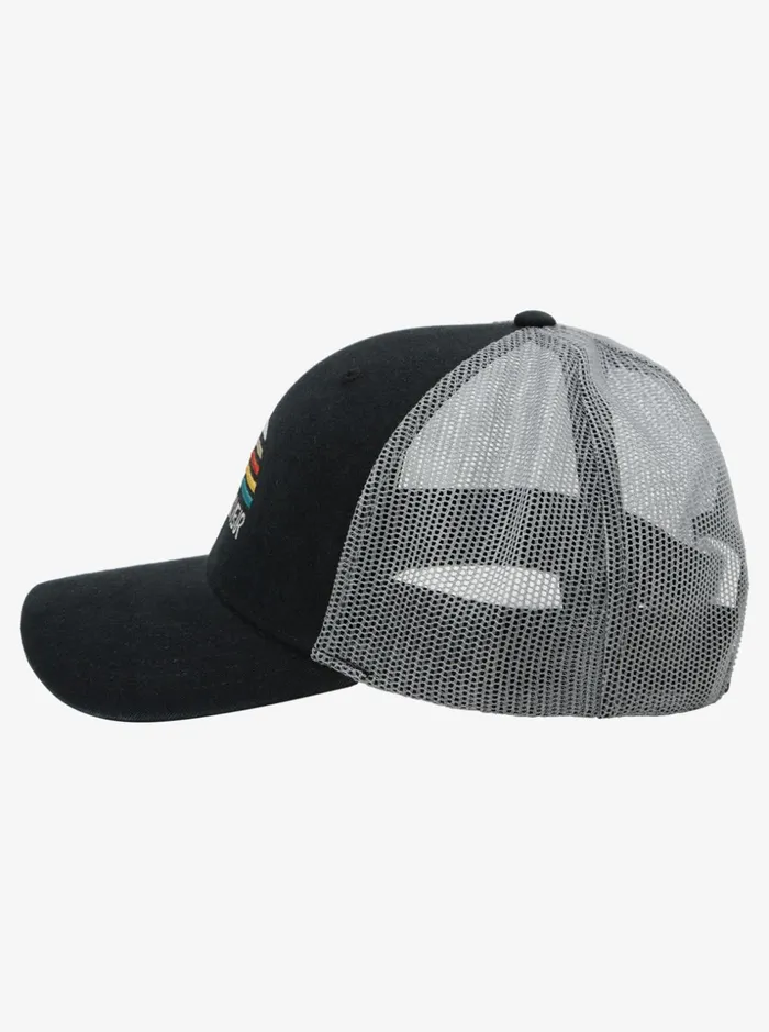 Men Quiksilver Hats Stringer Trucker Hat Black Men Quiksilver Hats Stringer Trucker Hat Black